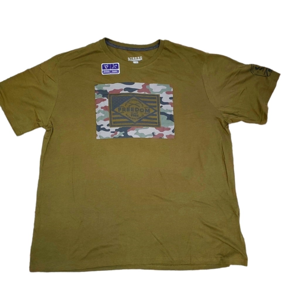 Lincoln Outfitters NWT Control Max "Freedom is Not Free" Short Sleeve 908